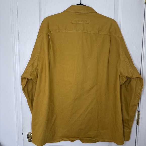 Co. "Duluth Untucked" Men's XL Button Down Shirt | Mustard Gold | Denim - Picture 5 of 9